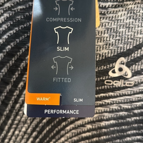 NWT Odlo Large Space Dye Grey Black Blackcomb Long Sleeve Face Mask Ski Hike - Picture 5 of 9